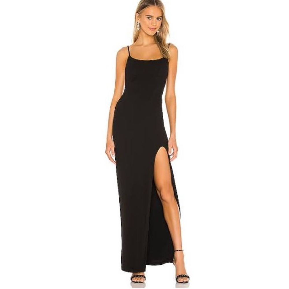 B Darlin Gown slim dress with slit